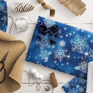 Prettiest Snowflakes Pattern Blue ID846