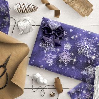 Prettiest Snowflakes Pattern Violet ID846