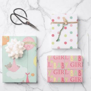 Pretty Baby Girl Baby Shower Mix and Match  Sheets