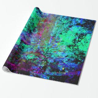 Pretty Blue and Purple Abstract Grunge Abalone