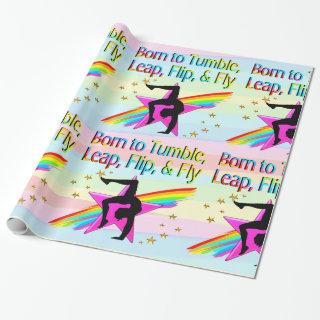 PRETTY BORN TO TUMBLE GYMNASTIC GIFT WRAP