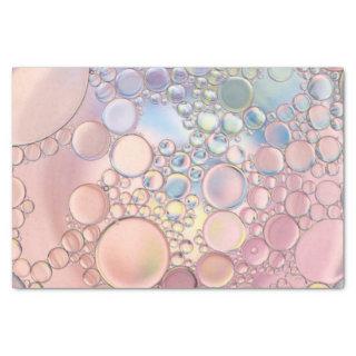 Pretty bubbles pink and blue tissue paper