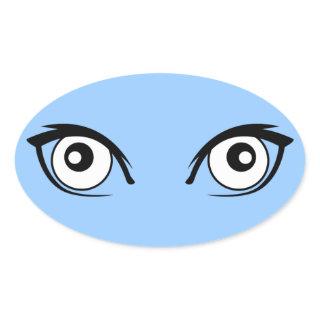 Pretty Cartoon Eyes Sticker