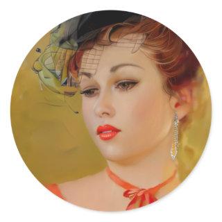 Pretty Eyes Classic Round Sticker
