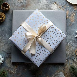 Pretty Faux Gold & Blue Spot Pattern   Sheets
