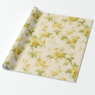 Pretty Golden Yellow Farmhouse Floral