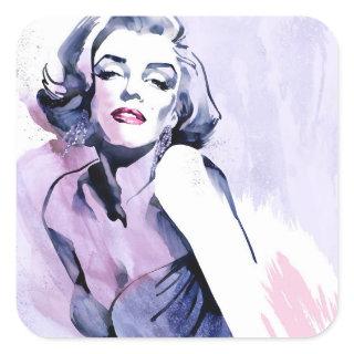 Pretty in Purple Square Sticker