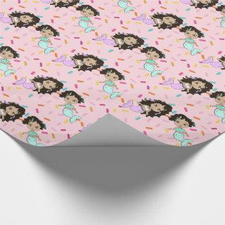 Pretty Mermaids and Candy Sprinkles Gift Wrap