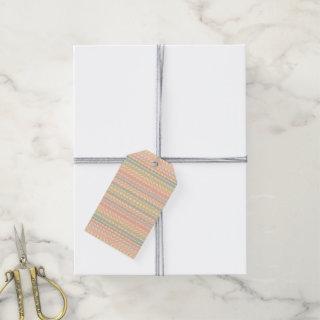 Pretty Pastel Diamond Pattern  Gift Tags