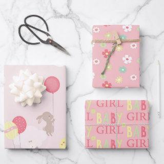 Pretty Pink Animal Baby Shower Mix and Match  Sheets
