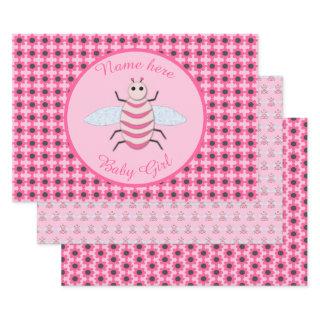 Pretty Pink Baby Girl Bee Custom  Sheets