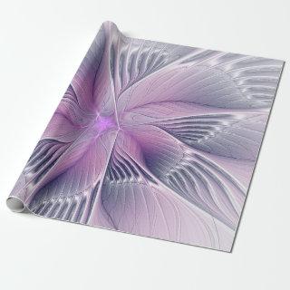 Pretty Pink Flower Modern Abstract Fractal Art