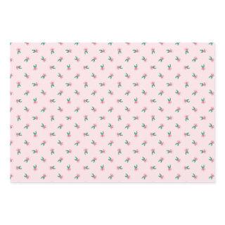 Pretty Pink Watercolor Mini Ditsy Floral Pattern  Sheets