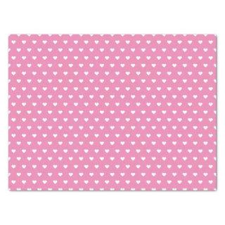 Pretty Pink & White Hearts | Custom Tissue Paper