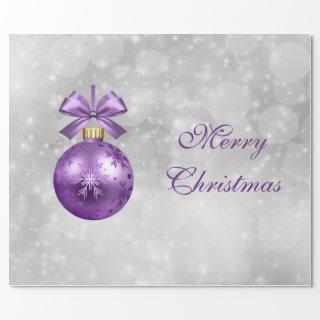 Pretty Purple Shiny Christmas Bauble Graphic