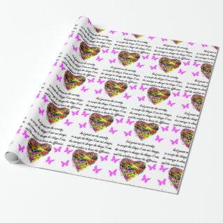 PRETTY PURPLE WILD FLOWER SERENITY PRAYER PHOTO