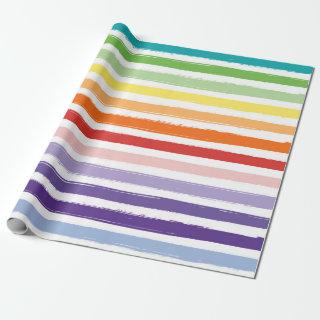 Pretty Rainbow Stripe Pattern Birthday