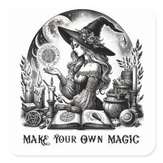 Pretty Witch Apothecary Make Your Own Magic Square Sticker
