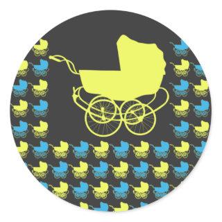 Price of War, 109 Baby Stroller Prams, Ukraine Classic Round Sticker