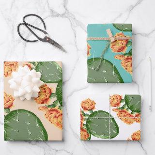 Prickly Pear Cactus & Blossoms  Sheets