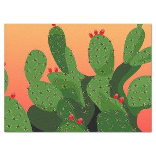 Prickly Pear Desert Sunset Decoupage Tissue Paper
