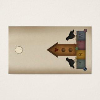 Prim Birdhouse Hang Tag