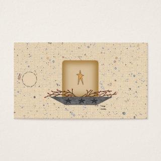 Primitive Candle Hang Tag
