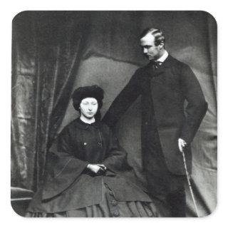 Princess Alice and Prince Ludwig of Hesse, 1860 Square Sticker