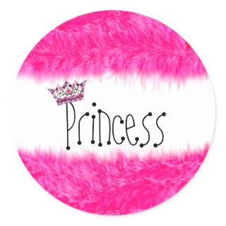 Princess, Fluff, Tiara  Classic Round Sticker