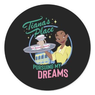 Princess The Frog Tiana'S Place Pursuing My Dreams Classic Round Sticker