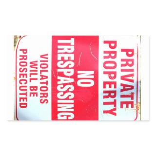 private property stickers