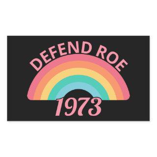 Pro Abortion - Defend Roe v Wade II Rectangular Sticker