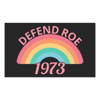 Pro Abortion - Defend Roe v Wade II Rectangular Sticker