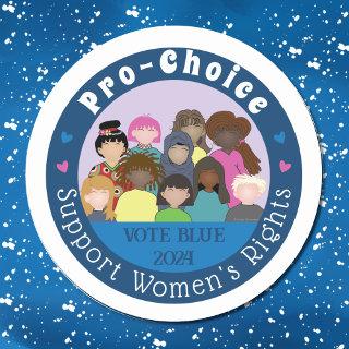 Pro-Choice | Blue Round Stickers