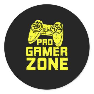Pro Gamer Gaming Controller Gift Classic Round Sticker