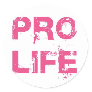 Pro Life Classic Round Sticker