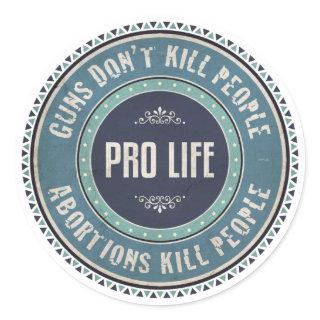 Pro Life Classic Round Sticker