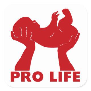 Pro Life Square Sticker