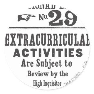 Proclamation 29 classic round sticker