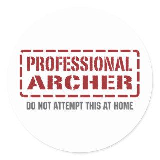 Professional Archer Classic Round Sticker