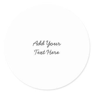 Professional handwriting add text modern classic round sticker