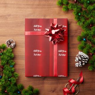 Professional handwriting add text modern red