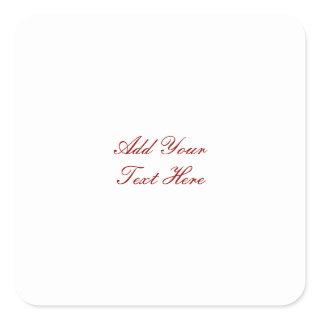 Professional handwriting add text modern square sticker