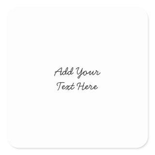 Professional handwriting add text modern square sticker