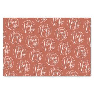 Professional Logo branding pattern terracotta Tissue Paper