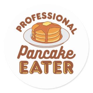 Professional Pancake Eater Classic Round Sticker