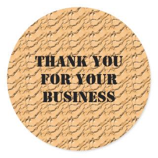 Professional Thank You for Your Business Customer Classic Round Sticker