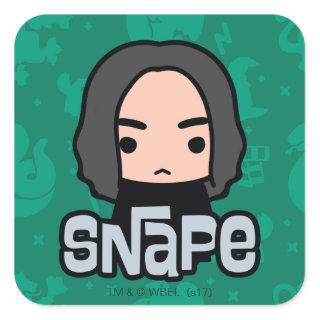 Professor Snape Cartoon Character Art Square Sticker