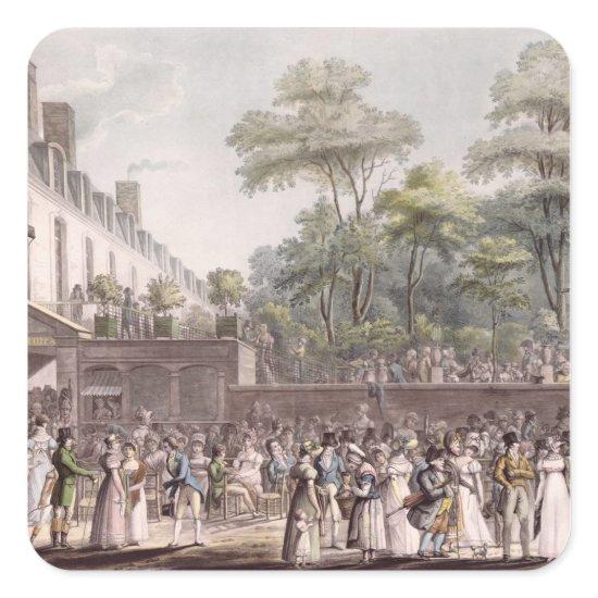 Promenade in the Turkish Garden Square Sticker