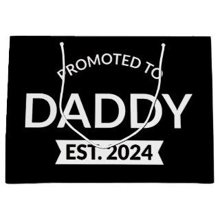 Promoted To Daddy Est. 2024 II Large Gift Bag